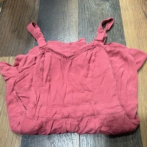 Hollister Pink Smocked Camisole Top